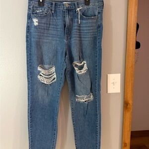SO High Rise Distressed Blue Jeans